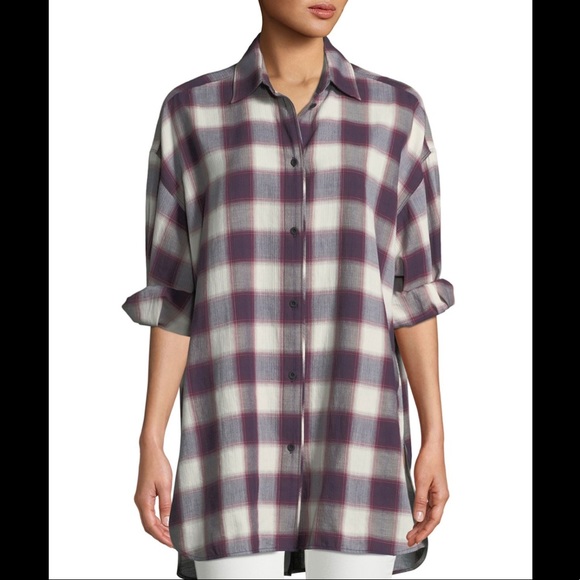 Elizabeth & James Plaid top - Picture 2 of 4